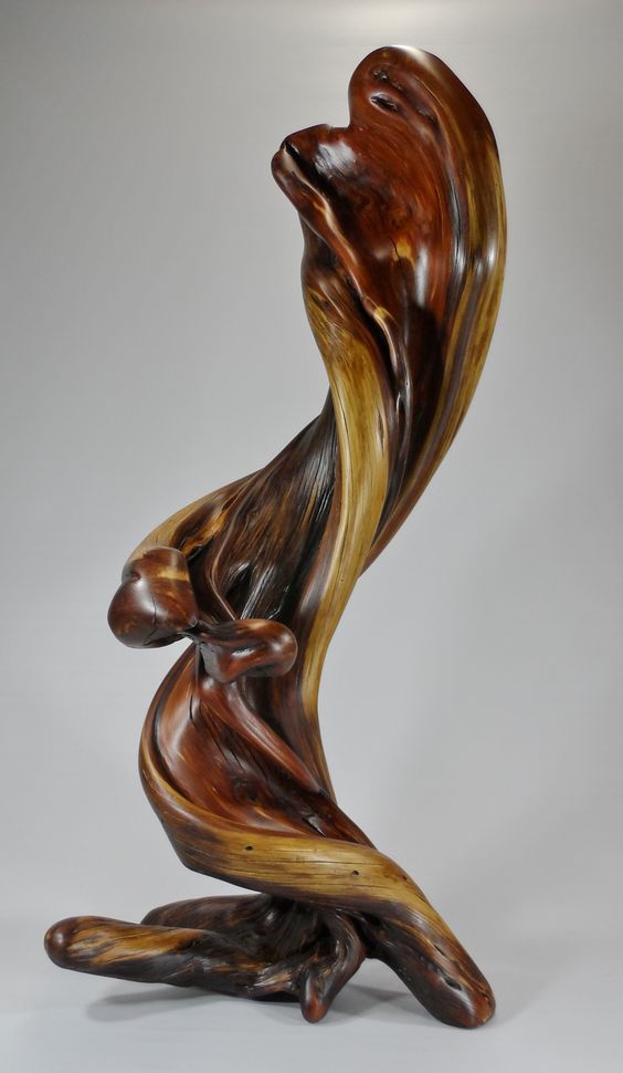Wood Sculpture Brown